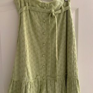 Light Green Crocheted Skirt